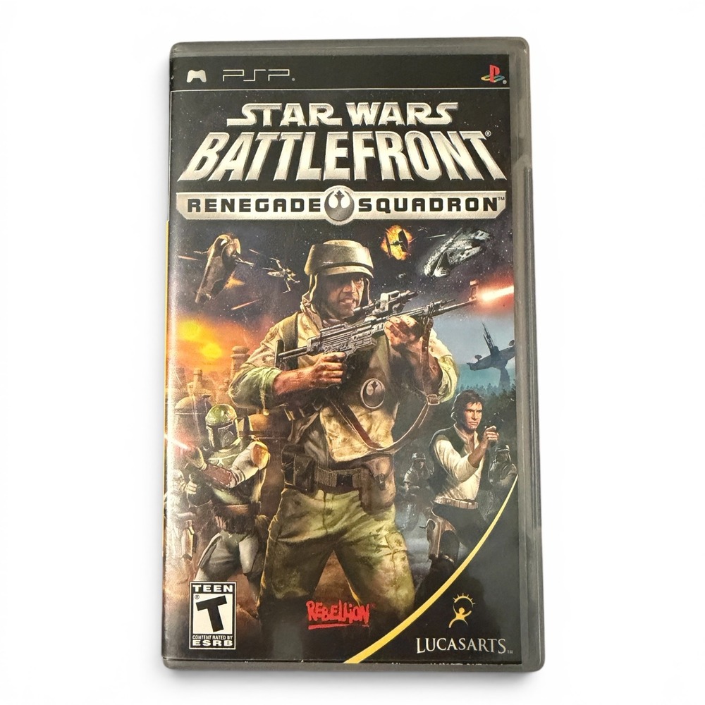 Star Wars Battlefront Renegade Squadron Sony PSP Case and Manual ONLY No Game